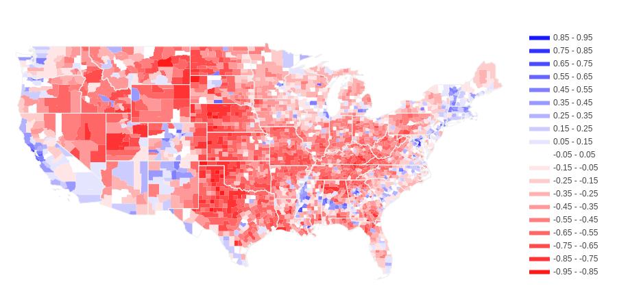 2020 voting county map